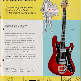 1960s Eko guitar & bass catalog made in Italy 11