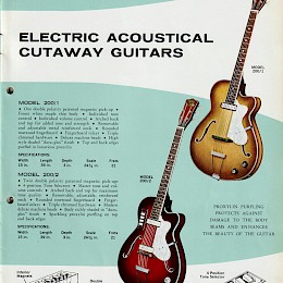 1960s Eko guitar & bass catalog made in Italy 7