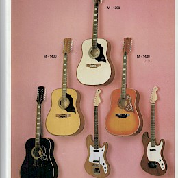 1985 Melody full line guitar bass folded brochure 8