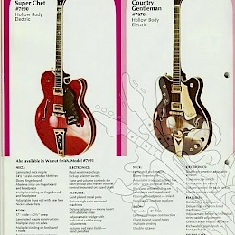 Gretsch guitar catalog 1975 a