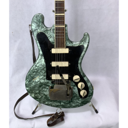 Migma green perloid guitar 1970s made in DDR Germany 2