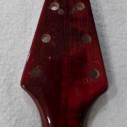 Eko C44 guitar neck - red - late 1970s, early 1980s - made in Italy 5